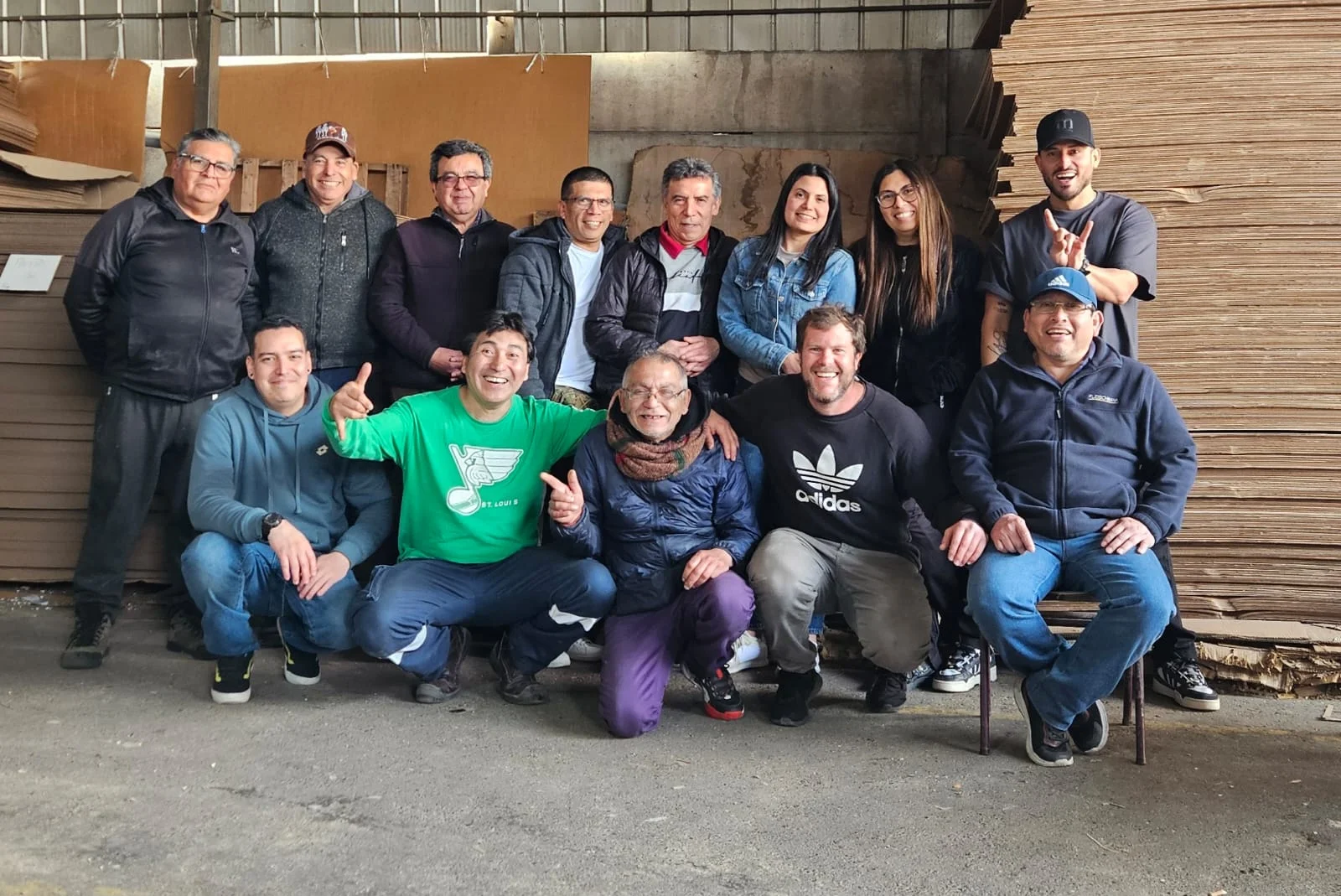 Equipo de Tac-Cartim en la planta de La Cisterna